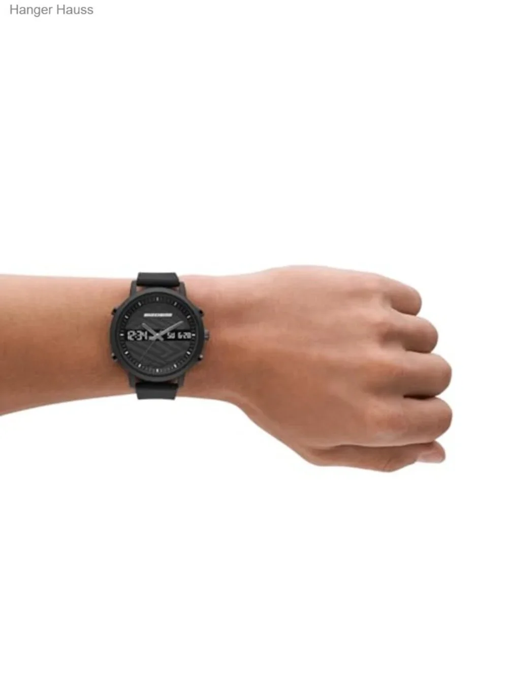 Skechers Men's 46mm Analog-Digital Silicone Strap Watch